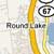Map image of Round Lake in Southern Saratoga County