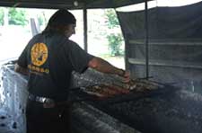 Charcoal Firepits at PJ's Bar-B-Q